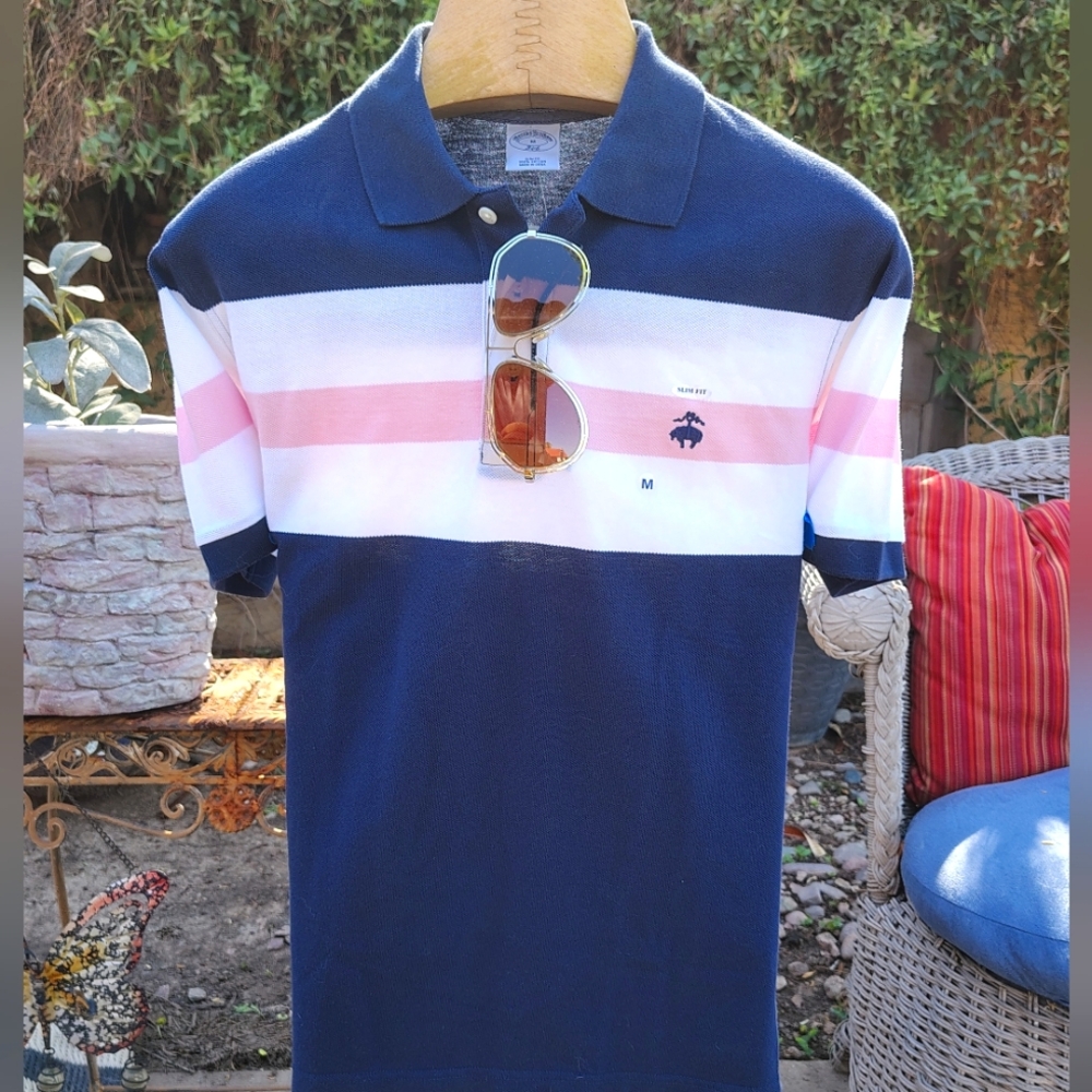Brooks Brothers Short Sleeve Slim Fit Polo